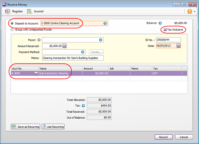 Upgrade task taxable payments reporting MYOB AccountRight MYOB